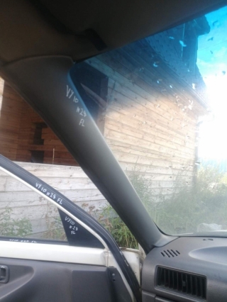 Накладка на стойку, NISSAN, SUNNY, VY10, GA13DE, 1990, F, L, верх