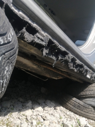 Порог со средней стойкой, MERCEDES BENZ, M-CLASS, W164, M272E35, 2005, L