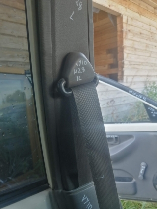 Регулятор высоты ремня безопастности, NISSAN, SUNNY, VY10, GA13DE, 1990, L