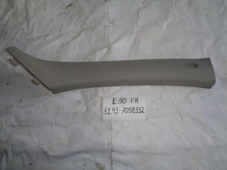 Накладка на стойку, BMW, 3-SERIES, E90, N46B, 2006, F, R, верх, 51.43-7058332