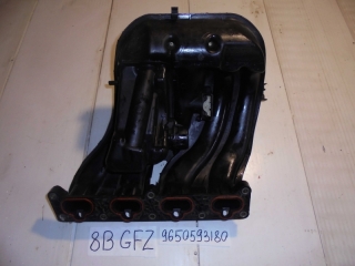 Коллектор впускной, PEUGEOT, 406, 8B, PSA6FZ10LT, 2003, 9650593180