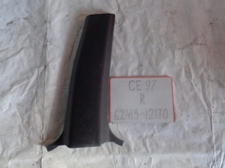 Накладка на стойку, TOYOTA, COROLLA, CE97, 1C, 1987-1991, R, низ, 62413-12170